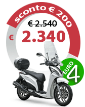 Promozione People One 125 i euro 4 Kymco